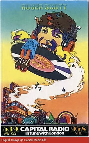 Roger Scott's Capital Radio Postcard