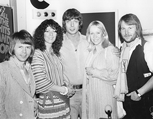 Roger Scott with Abba