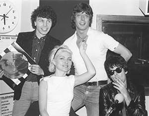 Roger Scott with Blondie